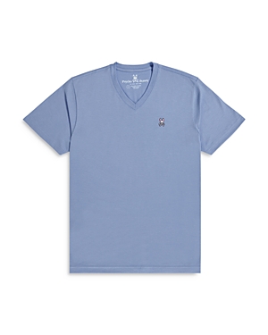 Psycho Bunny Classic V-neck Shirt In Lapis Blue