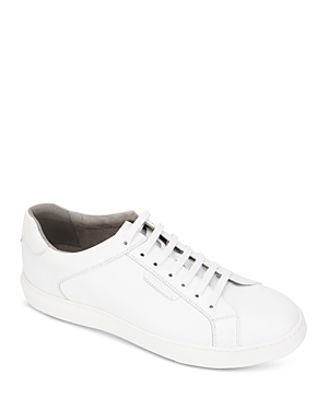 Kenneth Cole Men's Liam Stripe Rouche Lace Up Sneakers In White