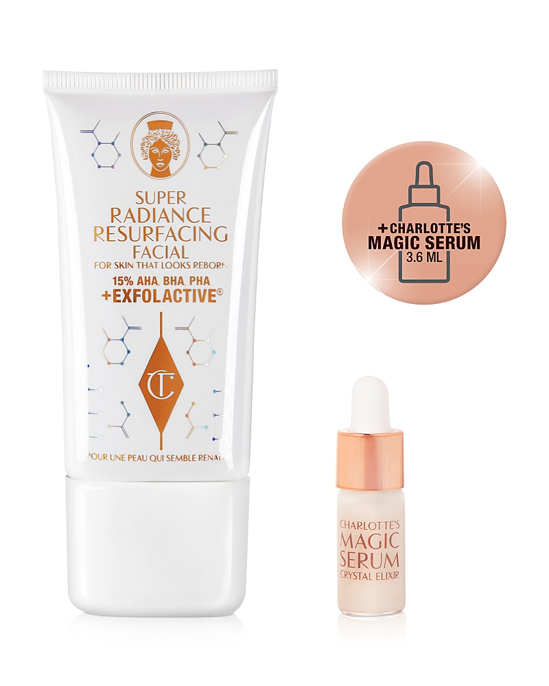 Charlotte Tilbury Super Radiance Resurfacing Aha + Bha + Pha Facial 0.6 oz.