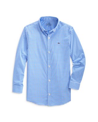 Vineyard Vines Boys' Gingham Performance Shirt - Little Kid, Big Kid