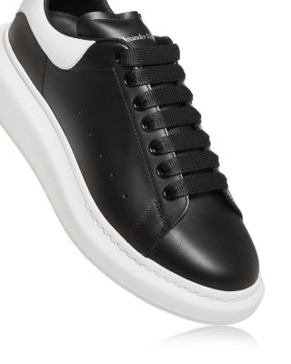 Men&#39;s Oversized Leather Heel Detail Sneakers