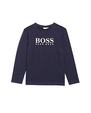 Hugo Boss Boss Boys' Logo Tee - Little Kid, Big Kid In Navy | ModeSens