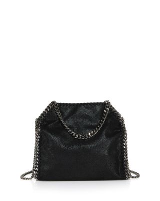 トートバッグ Stella McCartney MINI FALABELLA TOTE BAG Women Pitch black Falabella Studded Mini Tote Bag | Stella