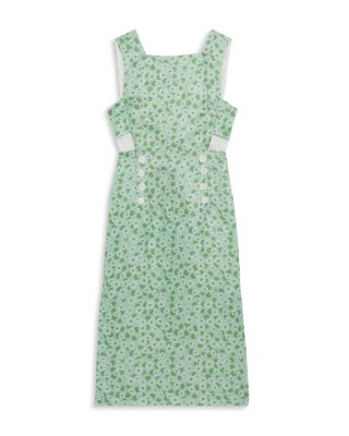green emerald velvet dress SANDRO Rib knitted Midi dress in green for women - Green main image 0