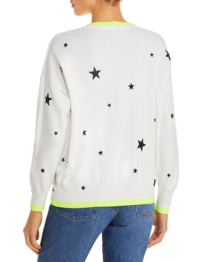 AQUA STAR PRINT SWEATER - 100% EXCLUSIVE
