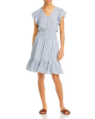Rails Tara Striped Flounce Dress | Bloomingdale's