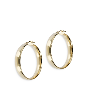 Bloomingdale's Made In Italy 14k Yellow Gold Polished Round Hoop Earrings