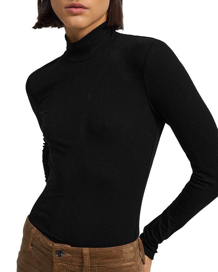 Shop Theory Ribbed Turtleneck In Black