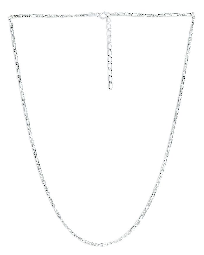 Aqua Cuban And Curb Link Chain Necklace, 16 - 100% Exclusive In Silver