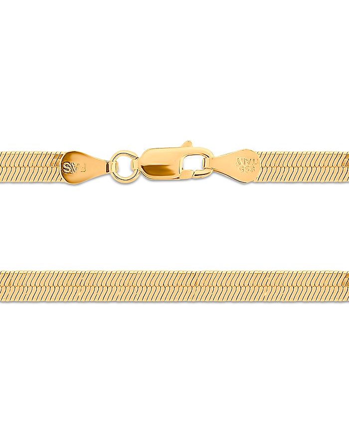 Shop Aqua Herringbone Chain Bracelet - 100% Exclusive In Gold