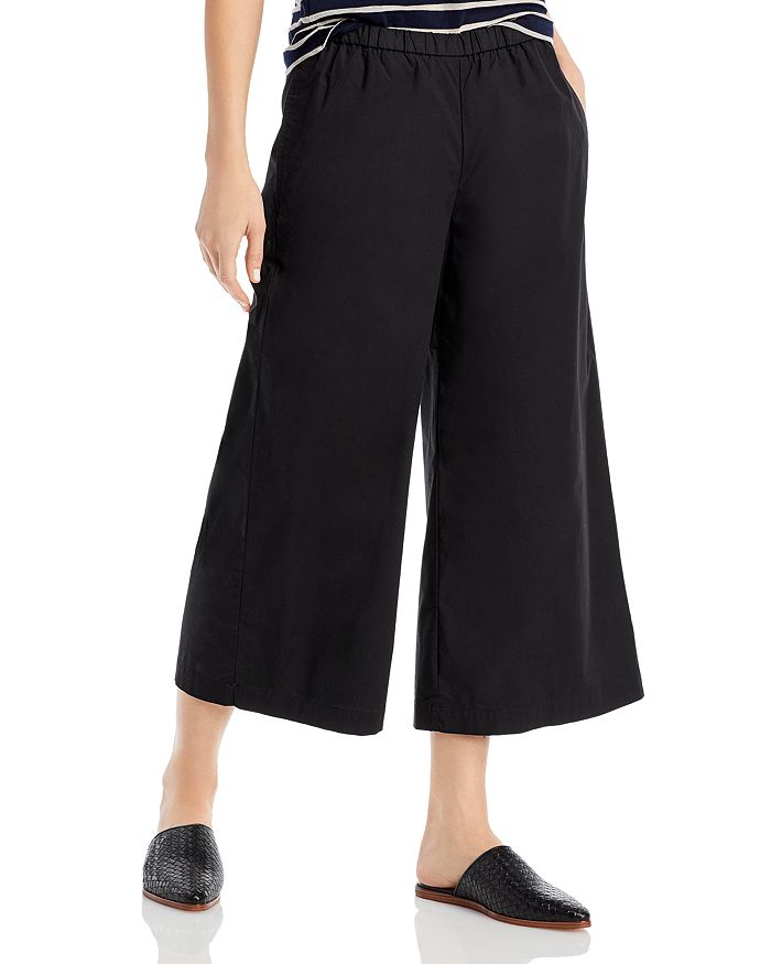 EILEEN FISHER CROPPED WIDE LEG PANTS,S1NAL-P4291M
