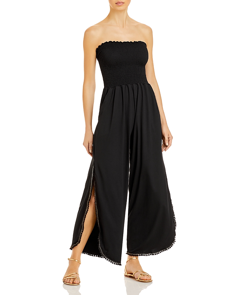 Peixoto Harriet Tassel-trimmed Jumpsuit In Black