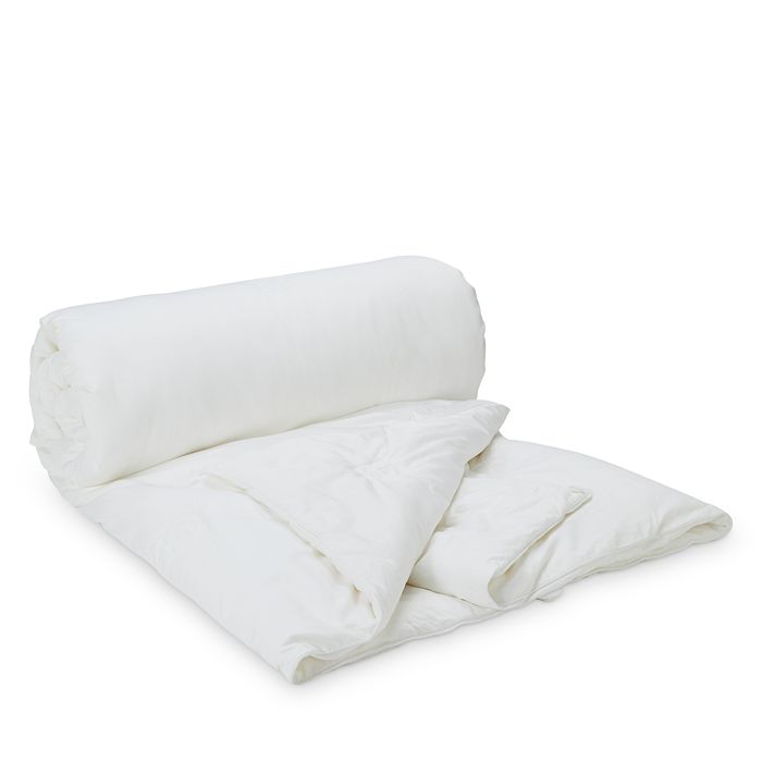 Shop Gingerlily Half & Half Silk Filled Comforter, Queen In White