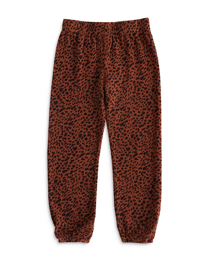 Monrow Girls' Leopard Spot Sweatpants - Little Kid, Big Kid ...