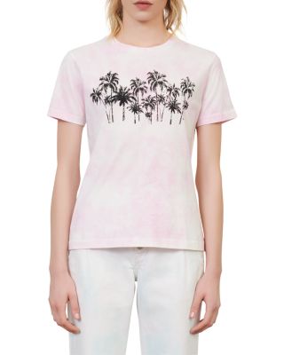 Maje Taxi Cotton Graphic Tee