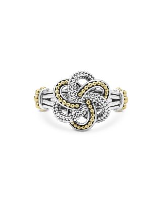 Sterling Silver & 18K Yellow Gold Love Knot Ring