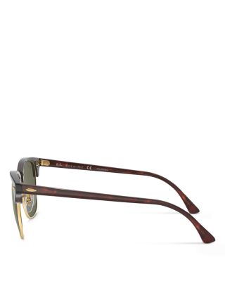  Polarized Classic Clubmaster Sunglasses, 51mm