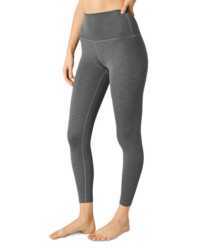 beyond yoga heather rib midi joggers