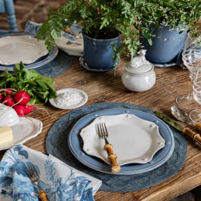 Berry & Thread Scalloped Dessert/Salad Plate