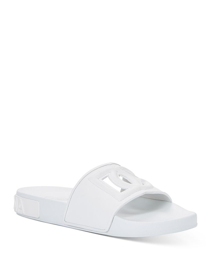 Dolce & Gabbana Women's Monogram Beachwear Slide Sandals | Bloomingdale's