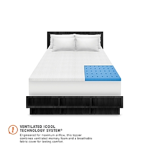 SensorPEDIC 1.5-Inch Coolest Comfort Memory Foam Bed Topper, King
