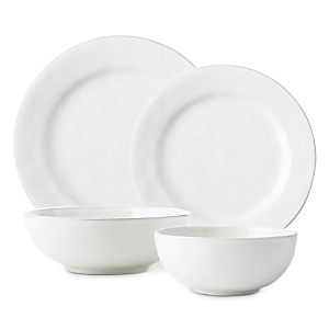 Juliska Puro 4 Piece Dinnerware Place Setting In White Wash