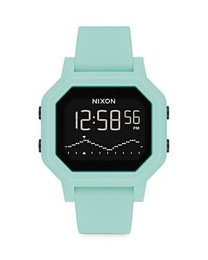 Shop Nixon Siren Digital Watch, 38mm In Aqua