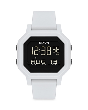 Shop Nixon Siren Digital Watch, 38mm In White