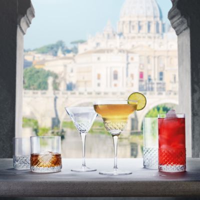 Roma 1960 Double Old Fashioned Glasses, Set of 4