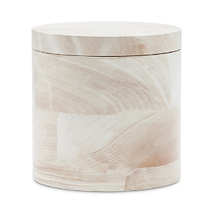 Pigeon & Poodle Palermo Ii Canister In Faux Clamstone