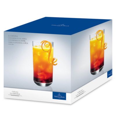 La Divina Highball/Tumbler Glasses, Set of 4