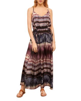 gerard darel maxi dress Gerard Darel Gold Metallic Knit Maxi Dress 38 Twist Front Long Sleeve  Evening