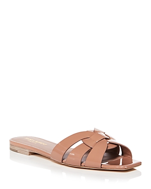 SAINT LAURENT WOMEN'S NU PIEDS SLIDE SANDALS,571952B8I00