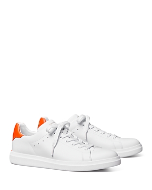 Tory Burch Women's Howell Court Lace Up Sneakers In Titanium White