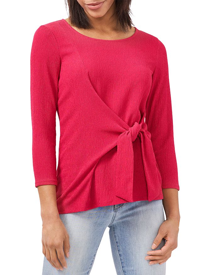 VINCE CAMUTO Tie Front Knit Top Bloomingdale's