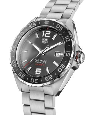  Formula 1 Calibre 5 Automatic Men's Grey Steel Watch, 43mm