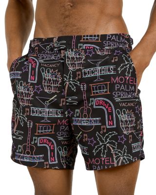 Ted Baker - Neon Sign Printed Swim Trunks