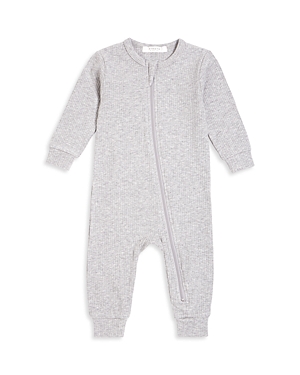 Petit Lem Unisex Ribbed Coverall - Baby In Light Heather