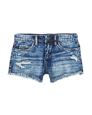 Blanknyc Girls' Vintage Cutoff Denim Shorts - Big Kid In Medium Wash