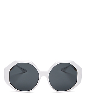 Versace Women's Geometric Sunglasses, 59mm In White/gray