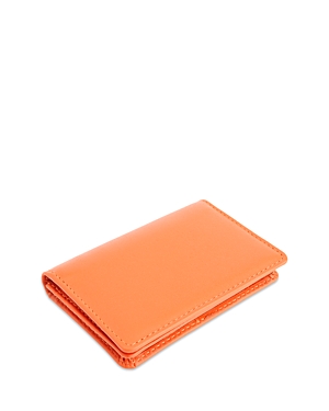 Royce New York Executive Leather Card Case In Orange