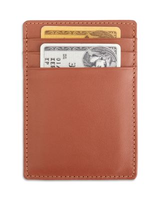 Leather Magnetic Money Clip Wallet