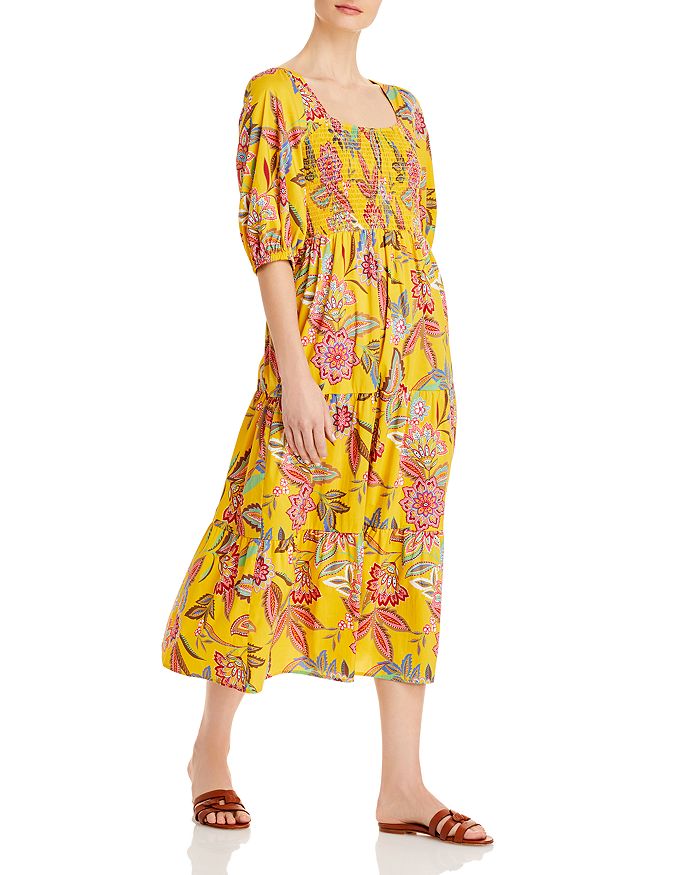 Johnny Was Mladen Floral Midi Sundress Bloomingdale's