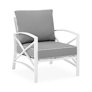 Crosley Sparrow & Wren Destin Armchair In White/gray