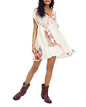 FREE PEOPLE MENDED WITH SCARVES SWING DRESS,OB1265991