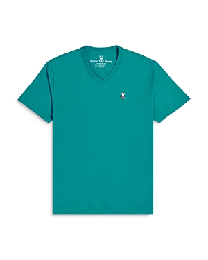 Psycho Bunny Classic V-neck Shirt In Enamel Blu