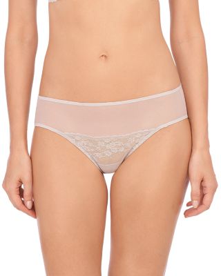 Natori Intimates Cherry Blossom Girl Brief Panty In Feather Grey