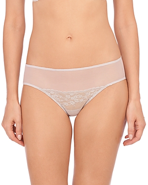 Natori Intimates Cherry Blossom Girl Brief Panty In Feather Grey