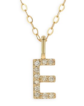 Moon & Meadow - 14K Yellow Gold Initial Pendant Necklace, 16-18"