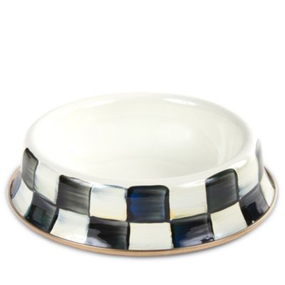 MacKenzie-Childs - Courtly Check Enamel Cat Dish